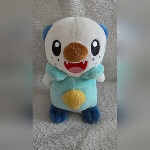 Blue and White Plush Sea Otter Stuffed Animal Toy